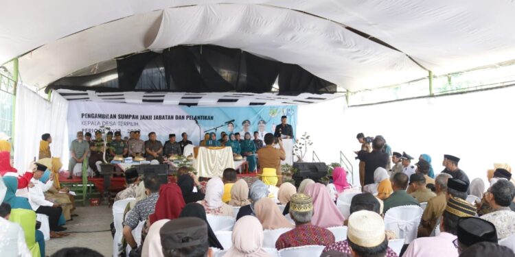 Dihadiri Ratusan Warga Pelantikan Kepala Desa Bungi Periode 2023-2029