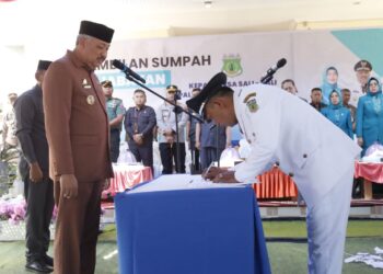 Bupati Pinrang Melantik Tiga KadesTerpilih Di Kecamatan Lembang