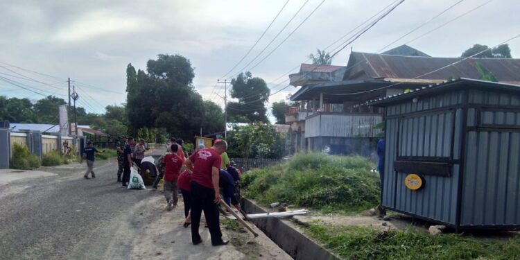 Tiga Pilar Pemerintah Watang Suppa Bersama Masyarakat Benahi Saluran Air