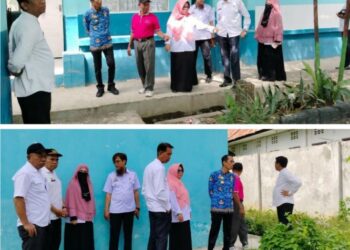 Kadis Dikbud Pinrang Bersama Sekretaris Kunjungan Kerja Di SMP N 1