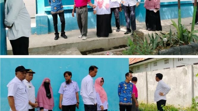 Kadis Dikbud Pinrang Bersama Sekretaris Kunjungan Kerja Di SMP N 1