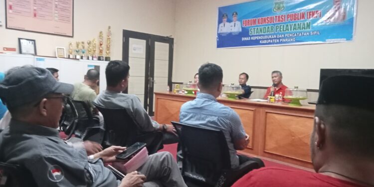 Kepala Dinas Dukcapil Pinrang Gelar FKP TH 2024 Dihadiri Puluhan Insan Pers
