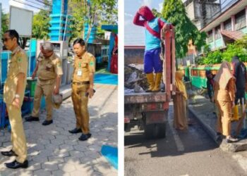 Kadis Dikbud Pantau Sekolah SD,Jelang Penilaian Adipura TH – 2024