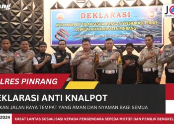 Antisipasi Penggunaan Knalpot Racing, Polres Pinrang Gelar Deklarasi Anti Knalpot