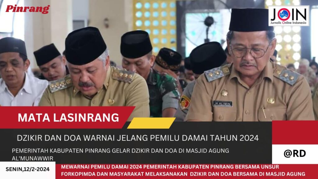 Pemkab Pinrang Gelar Dzikir Dan Doa Bersama di Masjid Agung Al’Munawwir