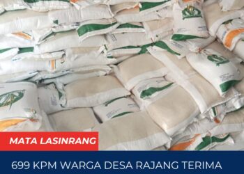 699 KPM Warga Desa Rajang Terima Bantuan Beras Cadangan Pangan Pemerintah (CPP)