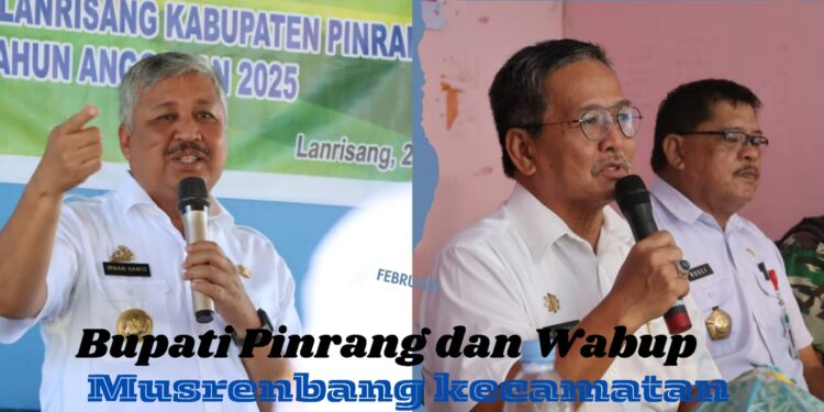 Bupati Pinrang Dan Wabup Hadiri Musrenbang Di 2 Kecamatan Berbeda