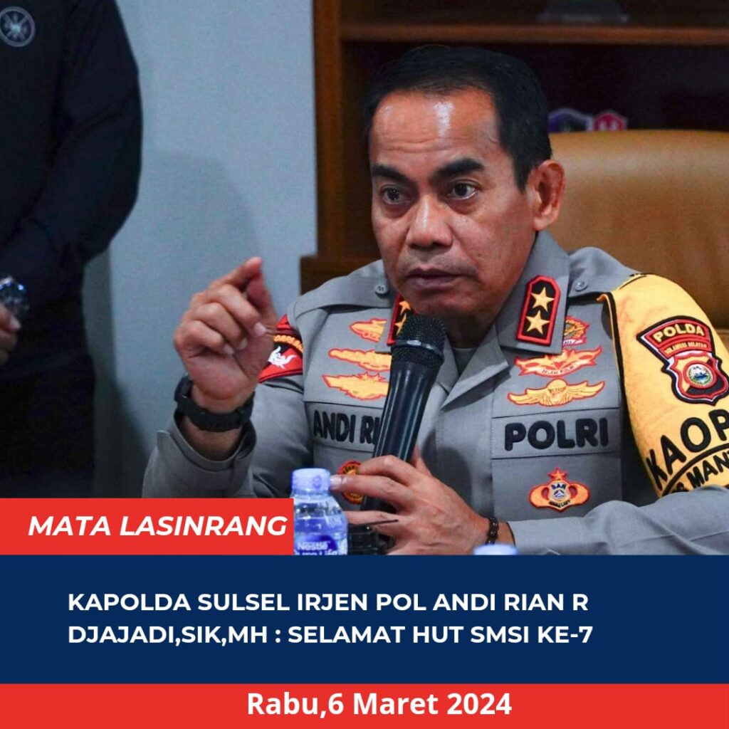Kapolda Sulsel : Selamat HUT SMSI Ke-7