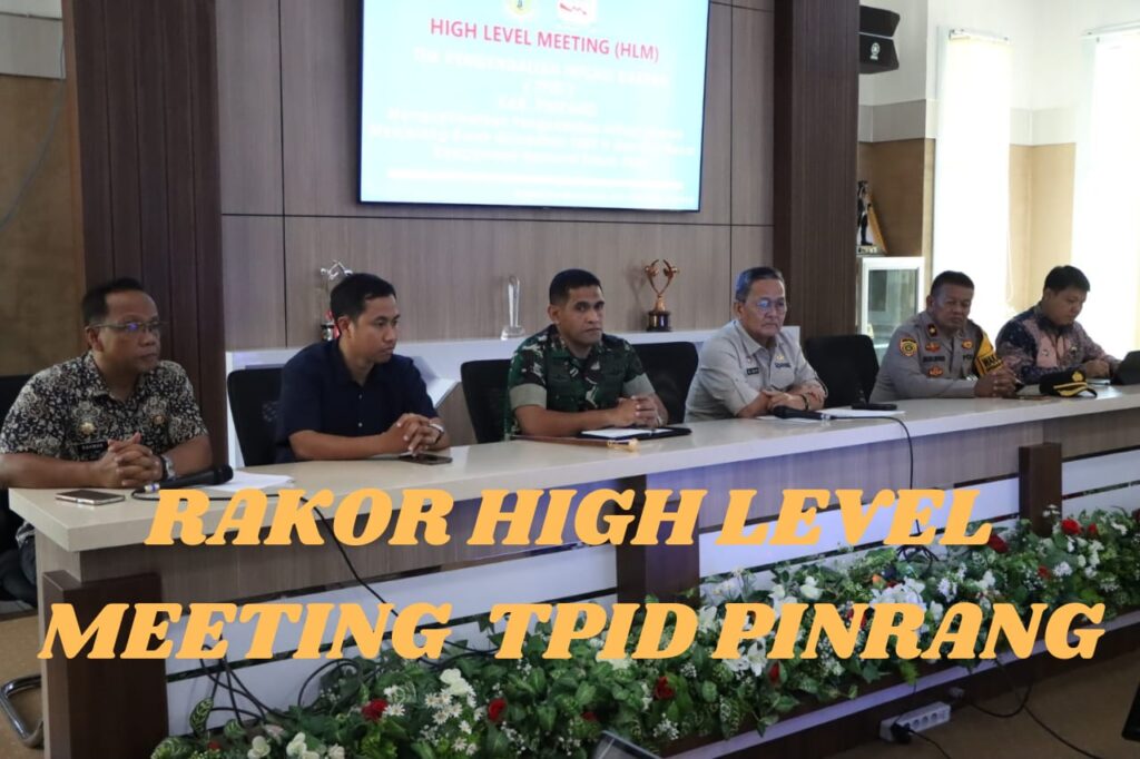 Wabup Pinrang Pimpin Rakor High Level Meeting TPID