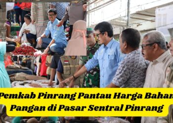Pemkab Pinrang Gelar Operasi Pasar, Pantau Harga Bahan Pangan di Pasar Sentral Pinrang