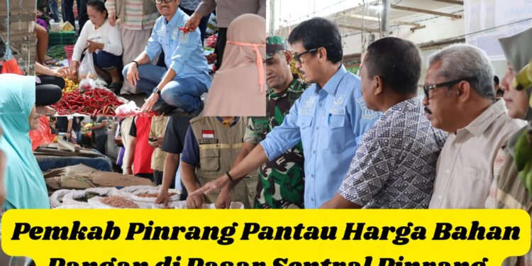 Pemkab Pinrang Gelar Operasi Pasar, Pantau Harga Bahan Pangan di Pasar Sentral Pinrang