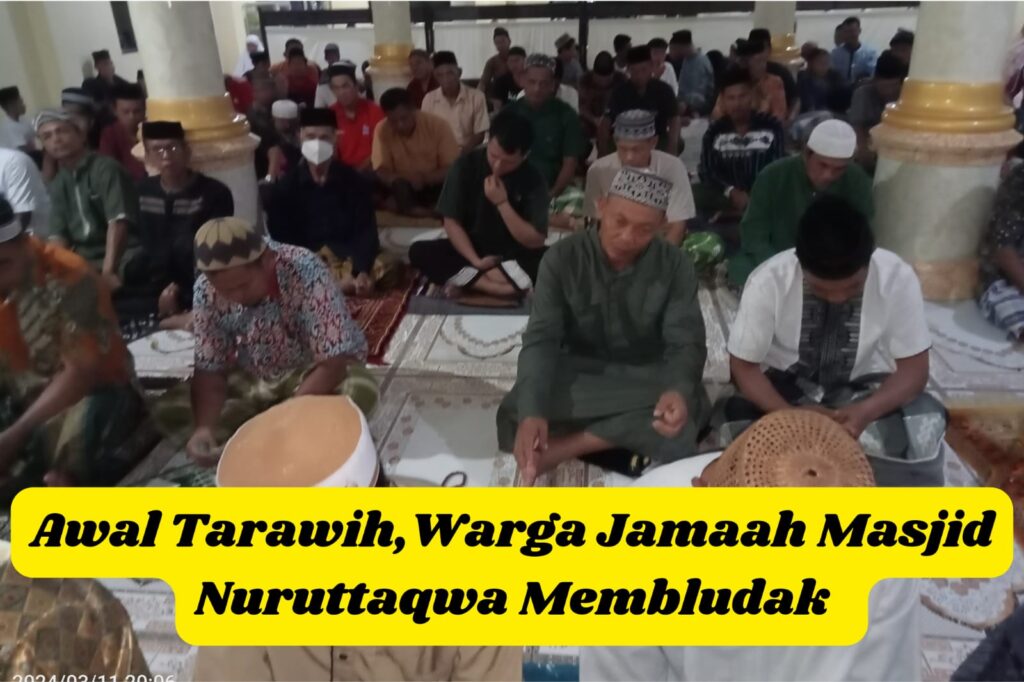 Tarawih Malam Pertama, Jamaah Masjid Nuruttaqwa RK 1 Bittoeng Membludak