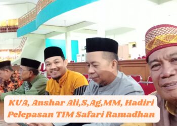KUA Duampanua Anshar Ali Hadiri Pelepasan TIM Safari Ramadhan Kabupaten Pinrang