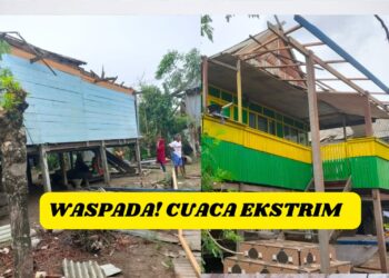 Angin Puting Beliung Rusak Puluhan Rumah Warga di Desa Tassiwalie Suppa