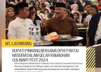 DPW Partai Nasdem Sulsel Gelar Ramadhan Culinary Fest 2024 di Corowali Food Court Pinrang