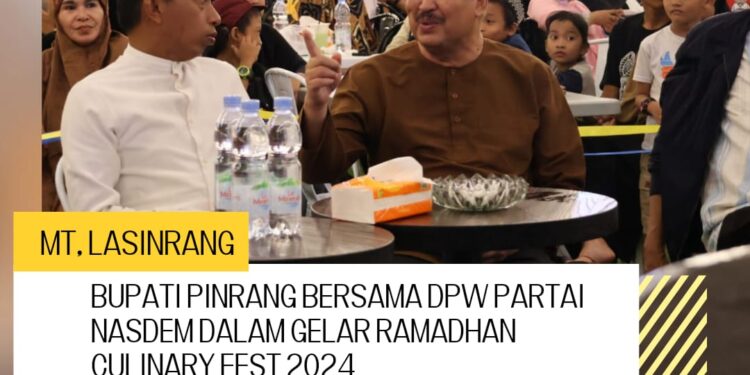 DPW Partai Nasdem Sulsel Gelar Ramadhan Culinary Fest 2024 di Corowali Food Court Pinrang