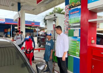 Satreskrim Polres Pinrang Sidak SPBU,Usai Viral BBM Campur Air di Bekasi