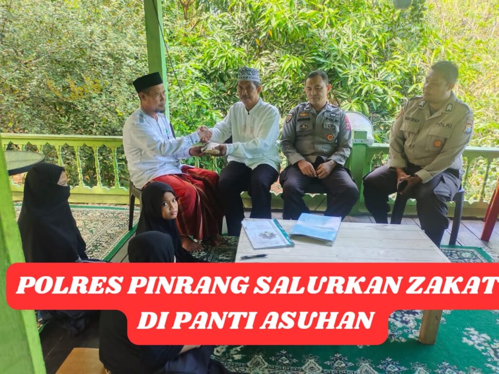 Jelang Lebaran 1445 H/2024 M Polres Pinrang Menyalurkan 476 Zakat Fitrah di Panti Asuhan