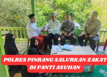 Jelang Lebaran 1445 H/2024 M Polres Pinrang Menyalurkan 476 Zakat Fitrah di Panti Asuhan