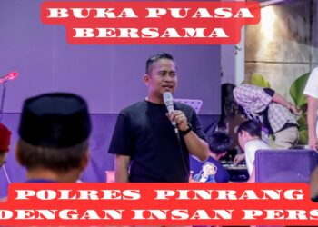 Buka Puasa Bersama,Polres Dengan Insan Pers Kabupaten Pinrang