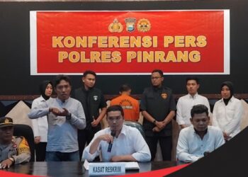 2 Orang Tersangka Kasus Pembunuhan Pelayan Cafe Diamankan Polres Pinrang ” Ini Motifnya