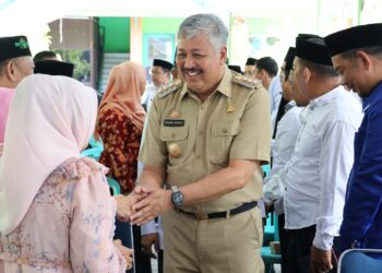 Bupati Pinrang Menghadiri Gelar Halal Bihalal Kemenag Pinrang