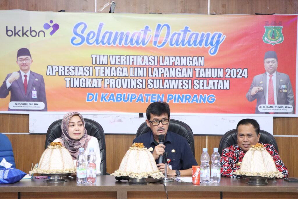 PLH Bupati Pinrang Terima Kunjungan Tim Verlap BKKBN Sulsel