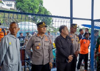 PJ, Bupati Bersama Kapolres Pinrang Tinjau Daerah Terdampak Banjir