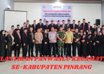 Pelantikan Panwaslu Kecamatan se Kabupaten Pinrang