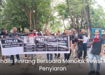 AKSI UNJUK RASA JURNALIS PINRANG BERSUARA,TOLAK RUU PENYIARAN