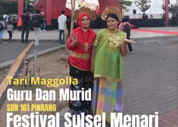 SDN 161 Pinrang Tampil Memukau Penonton di Festival Sulsel Menari