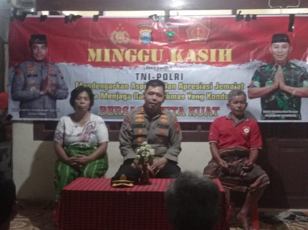 Polda Sulsel Gelar Minggu Kasih di Kampung Rama Makassar