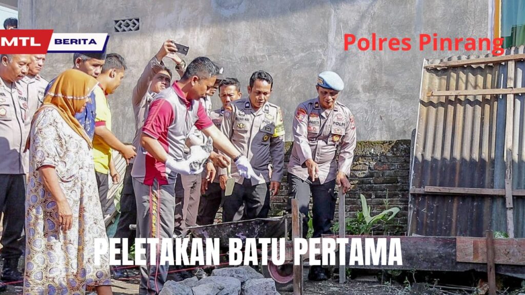 HUT Bhayangkara Ke 78,Polres Pinrang Bantu Warga Kurang Mampu,