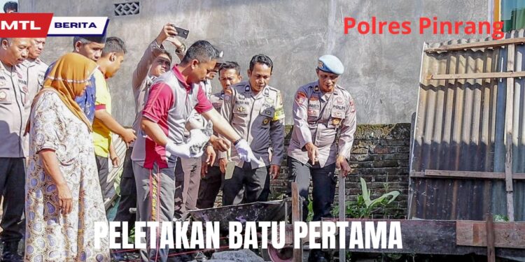 HUT Bhayangkara Ke 78,Polres Pinrang Bantu Warga Kurang Mampu,
