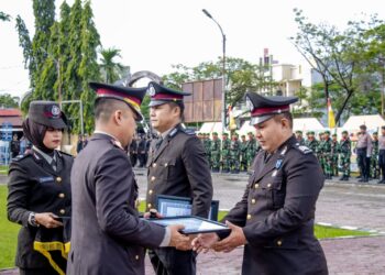 Kapolres Pinrang Pimpin Upacara Peringatan Hari Bhayangkara ke-78 Tahun 2024
