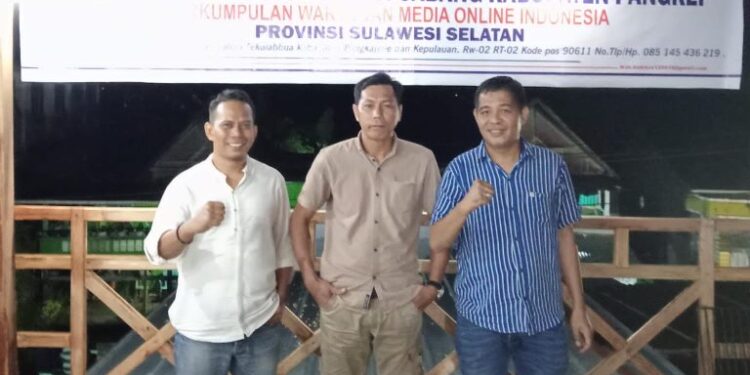 Ketua DPD PJI Sulsel Bersilaturahmi Ke Sekretariat PW MOI Pangkep