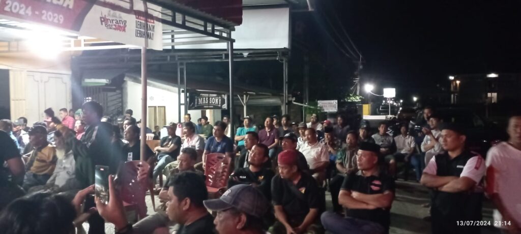 H. Ahmad Jaya Baramuli (AJB) di Sambut Ratusan Warga Patampanua