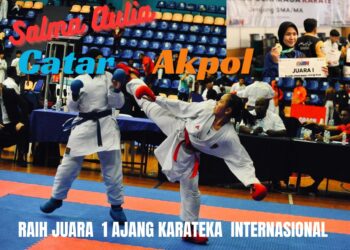 Kisah,Salma Aulia Calon Taruni Akpol,Raih Medali Emas Karateka Internasional