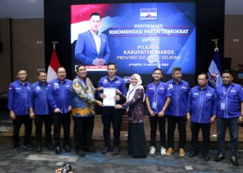 Chaidir – Suhartina Terima B1 KWK dari Demokrat