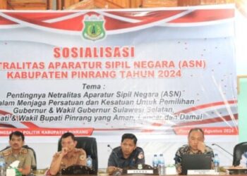 Sosialisasi Netralitas ASN ,Jelang Pemilu Pilkada Serentak Tahun 2024 di Pinrang
