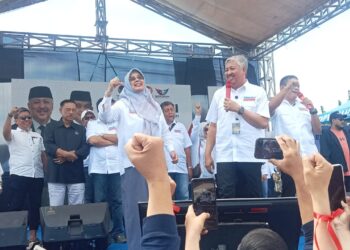 Massa Pendukung Andi Irwan Hamid-Sudirman Bungi “Membludak” di Kota Pinrang