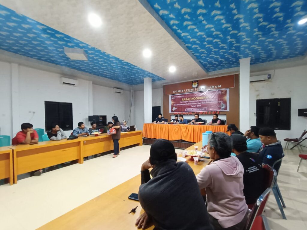 Jelang Pendaftaran Calon Bupati, KPU Pinrang Ingatkan Parpol Siapkan Persyaratan