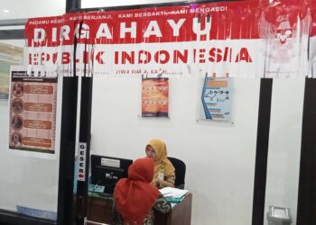 Merah Putih, Mewarnai Kantor Pelayanan Disdukcapil Pinrang