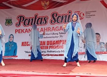 Tampil Memukau Murid SDN 133 Duampanua Dengan Tari Jeppeng Busana Arab