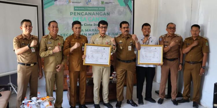 Desa Marannu Resmi Didaulat Desa Cantik di Pinrang 