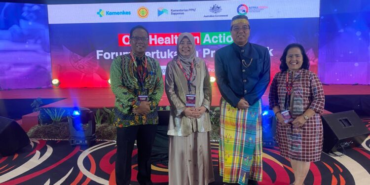 Dinkes Pinrang dan Dinas Peternakan Hadiri Kegiatan Kemitraan Indonesia -Australia (AIHSP) di Makassar