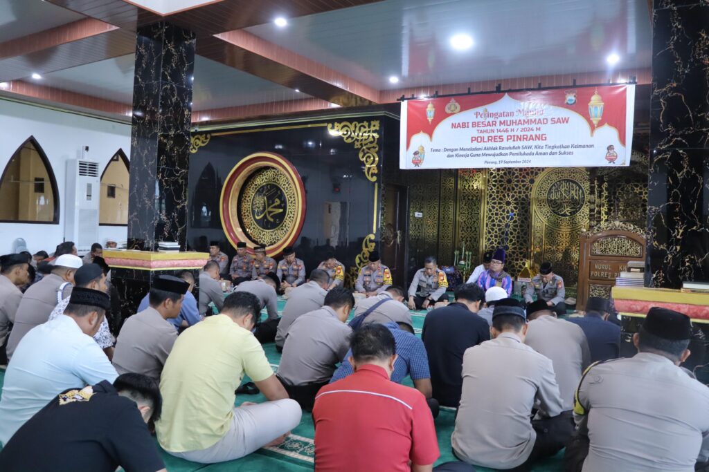 Polres Pinrang Gelar Maulid Nabi Muhammad Saw