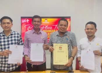 Tiga Paslon Bupati dan Wakil Bupati Pinrang Akan Mengikuti Pengundian Nomor Urut