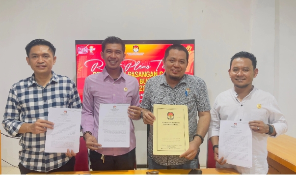 Tiga Paslon Bupati dan Wakil Bupati Pinrang Akan Mengikuti Pengundian Nomor Urut