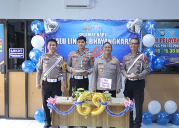 Satlantas Polres Pinrang Gelar Syukuran